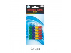 吸卡装彩色长尾票夹 型号：C1034