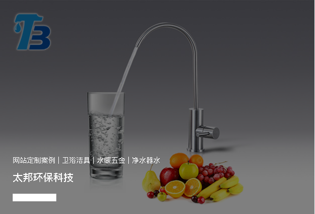 洁具卫浴行业网站设计案例