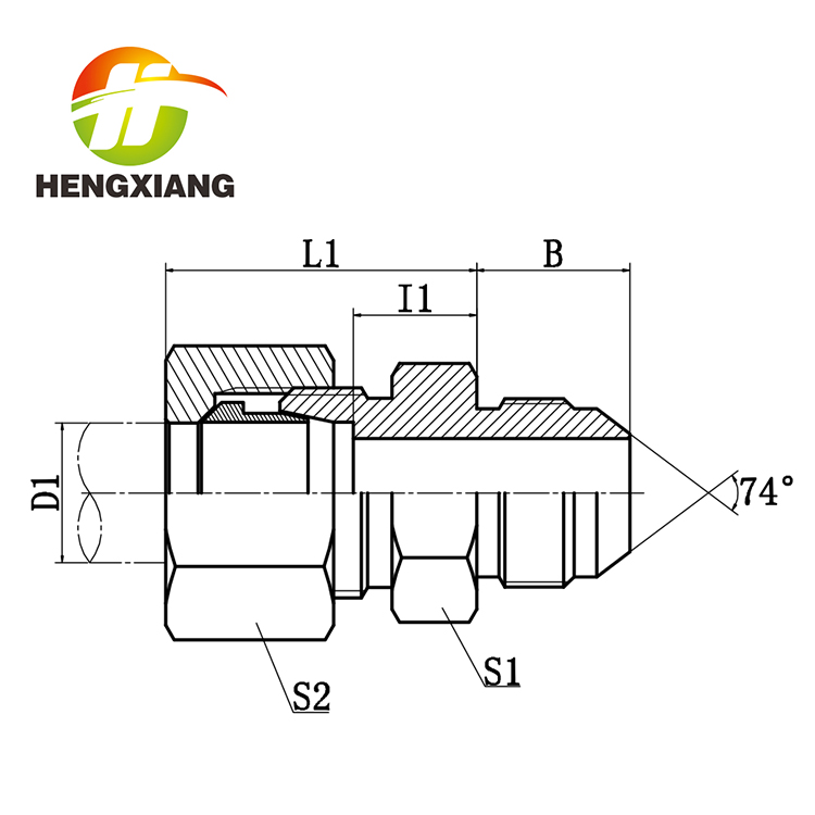美制JIC 74°锥密封 1DJ-RN