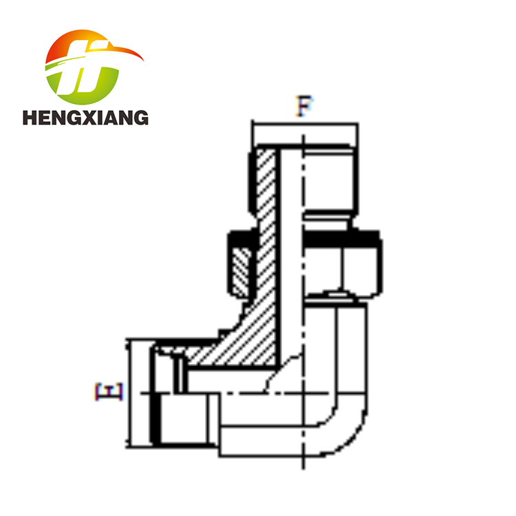 90°弯公制外螺纹可调向柱端ISO6149 1DH9-OG