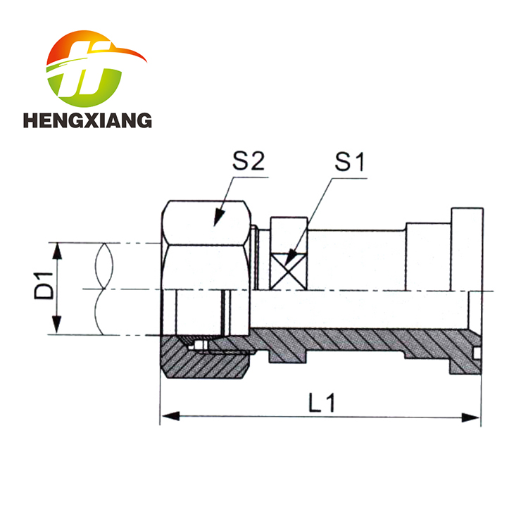 公制螺纹卡套式法兰ISO 6162 1CFL-RN